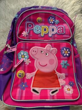 Peppa Pig Backpack with Wheels for Girls